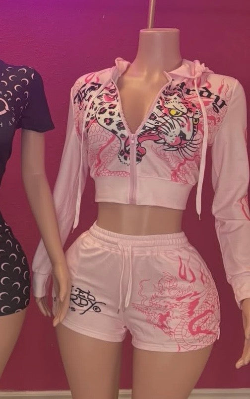 EdHardy Pink Short Set
